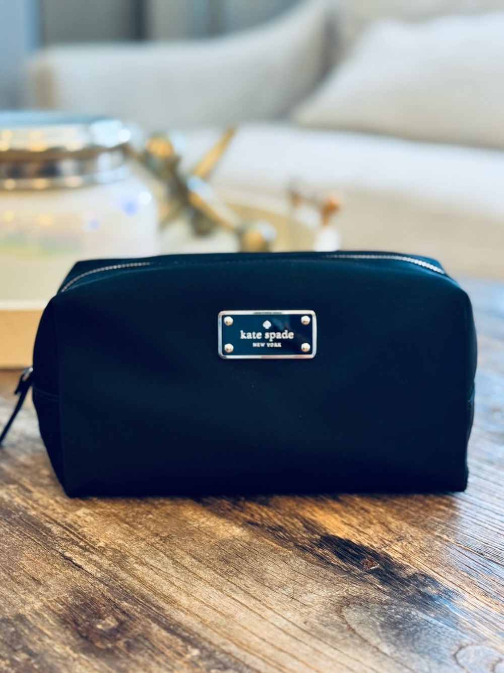 Kate Spade Blake Avenue Medium Davie Black Cosmetic Travel Case – Unused
